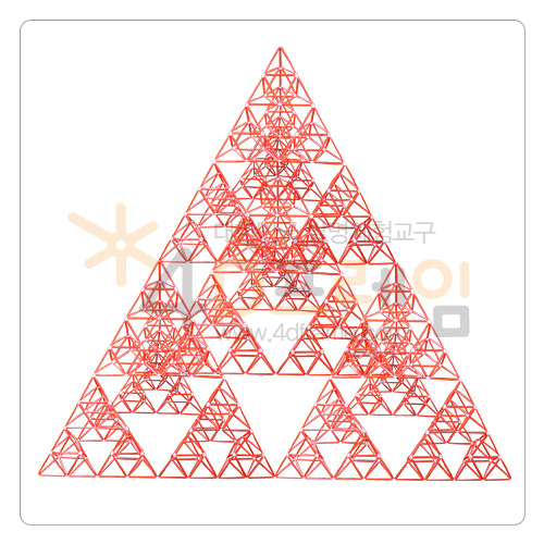시에르핀스키 피라미드 정삼각 4단계(구성: 2단계 16ea)
