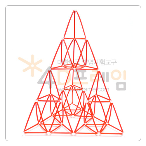 시에르핀스키 피라미드 (이등변 2단계)