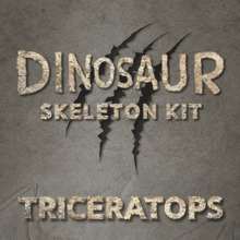 공룡화석시리즈 - 트리케라톱스